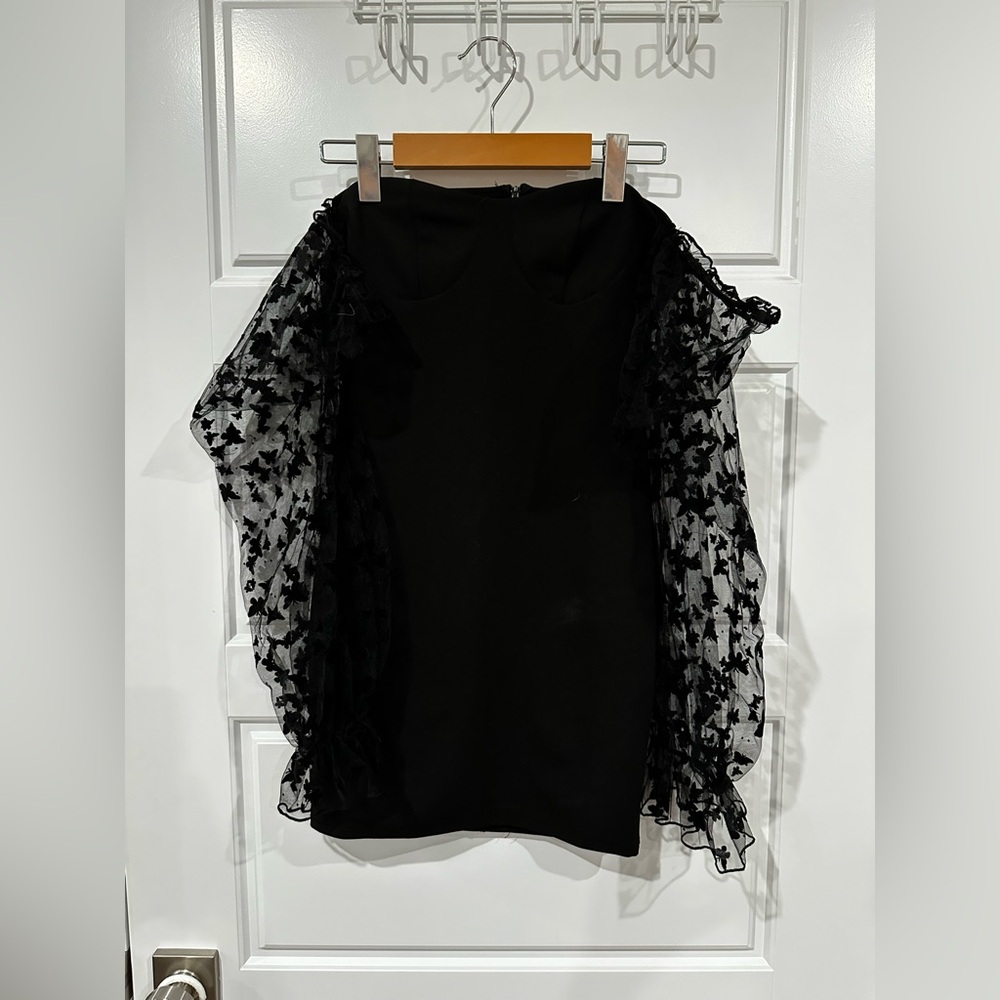 Shein Off The Shoulder Black Dress